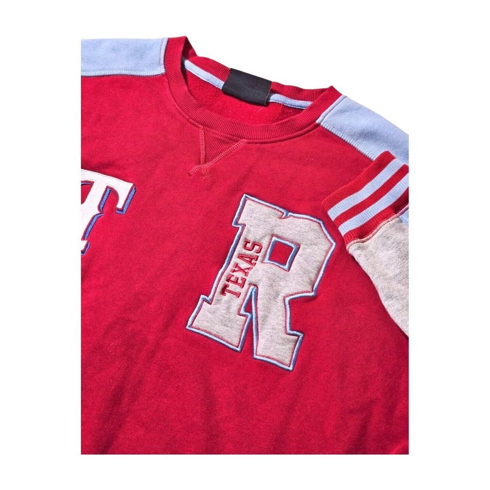 New Era Texas Rangers Varsity Embroidered Sweatshirt Baseball Adult L